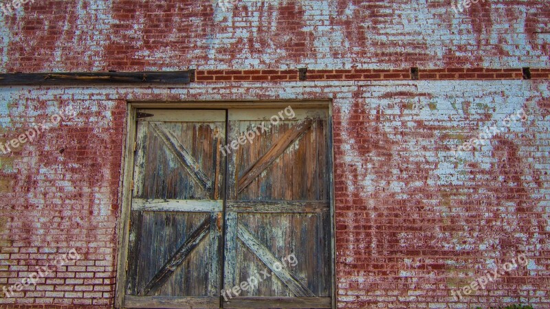 Weathered Door Old Entrance Building