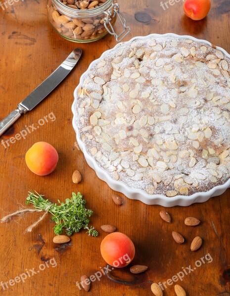 Apricot Frangipane Tart Almonds Lemon Thyme