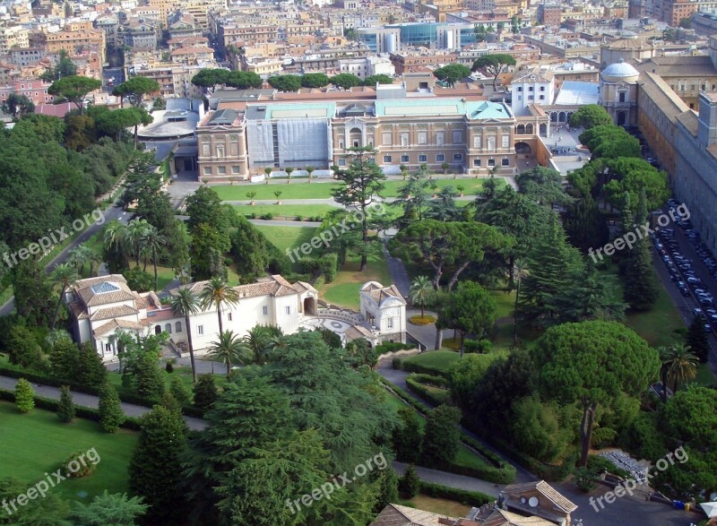 Rome Vatican Gardens Pope Italy Tourism