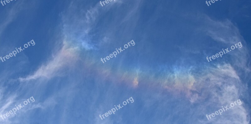 Fire Rainbow In The Clouds Rainbow Clouds Cloudscape Skyscape