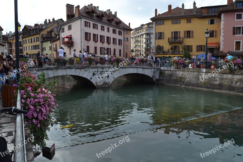 Annecy Lake France People Tourism