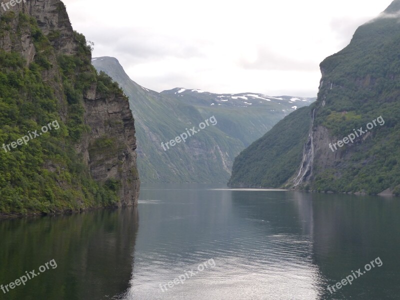 Fjords Norway Mountains Rocky Mountains Free Photos