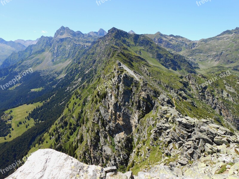 Mountain Alpine South Tyrol Summit Mountains