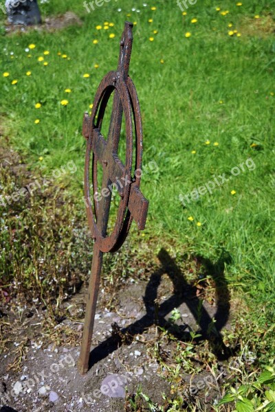 Old Irish Grave Cross Graveyard