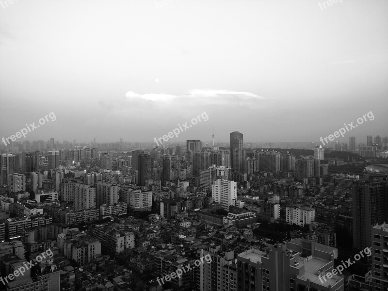 City Wuhan Black White Free Photos