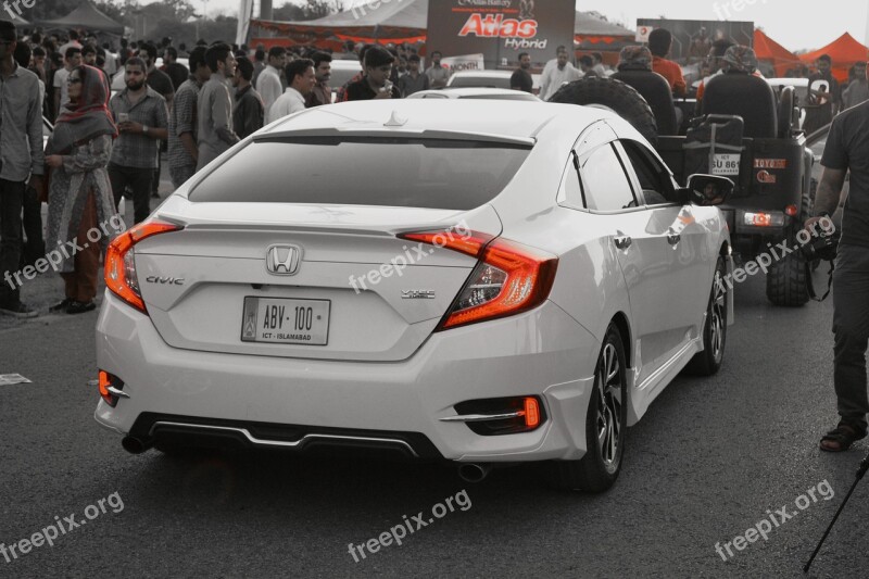 Honda Civic 2017 White Free Photos