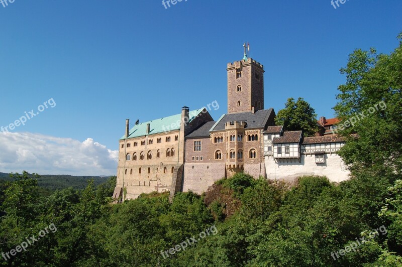 Thuringia Germany Wartburg Castle Eisenach Historically Castle