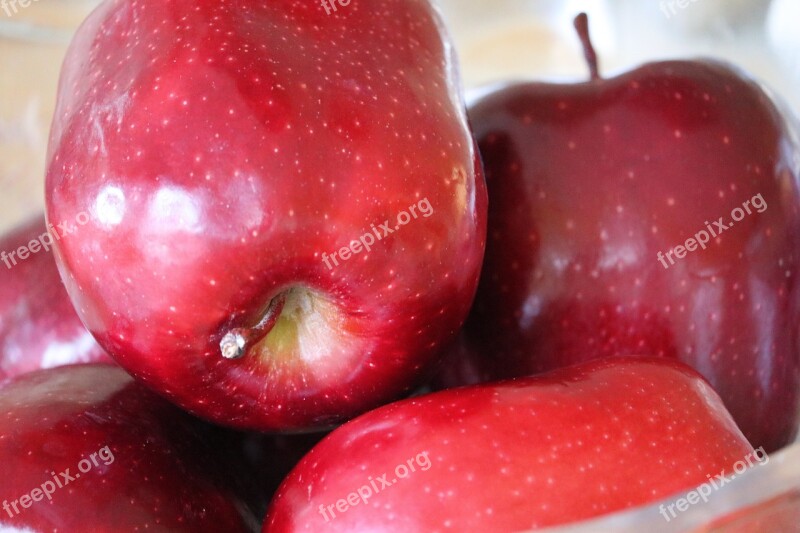 Apples Red Apples Fruit Delicious Red Apple