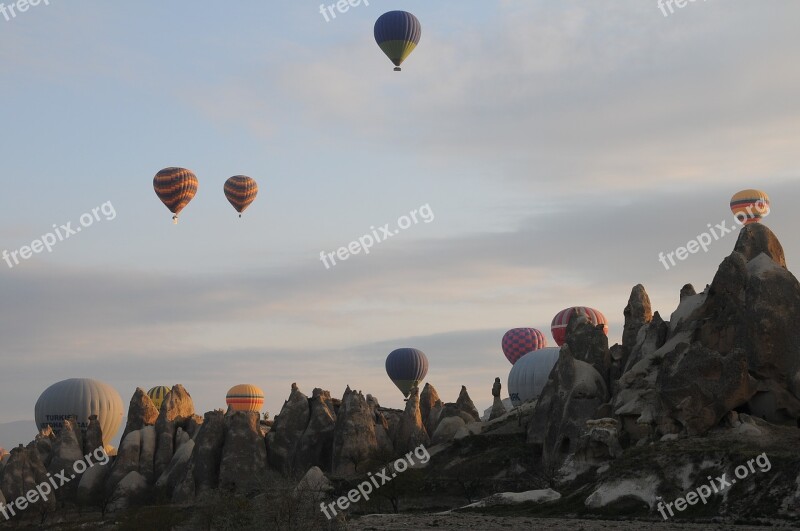 Balloon Balloons Ballooning Cappadocia Sky