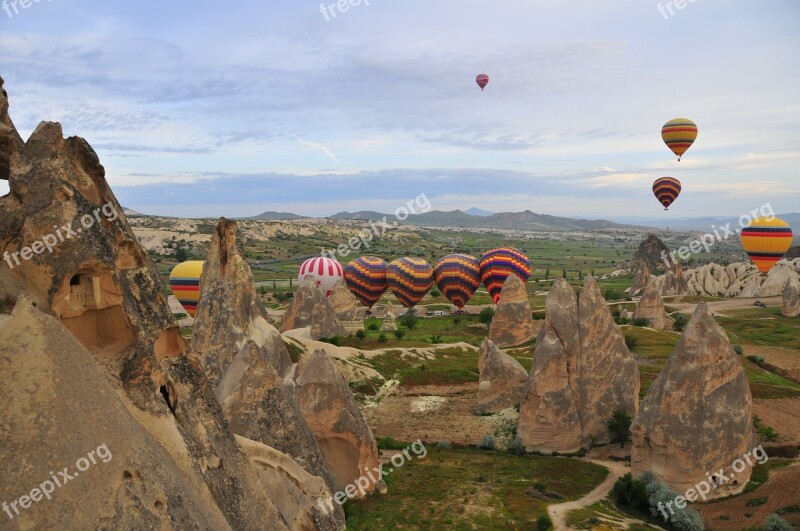 Balloon Balloons Ballooning Cappadocia Sky