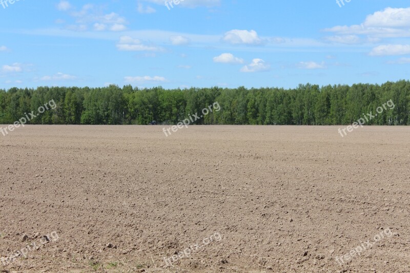 Sky Field Land Landscape Tillage