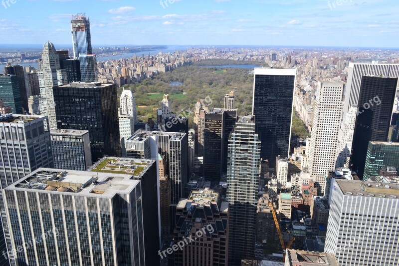 New York Central Park Manhattan Skyscraper Building