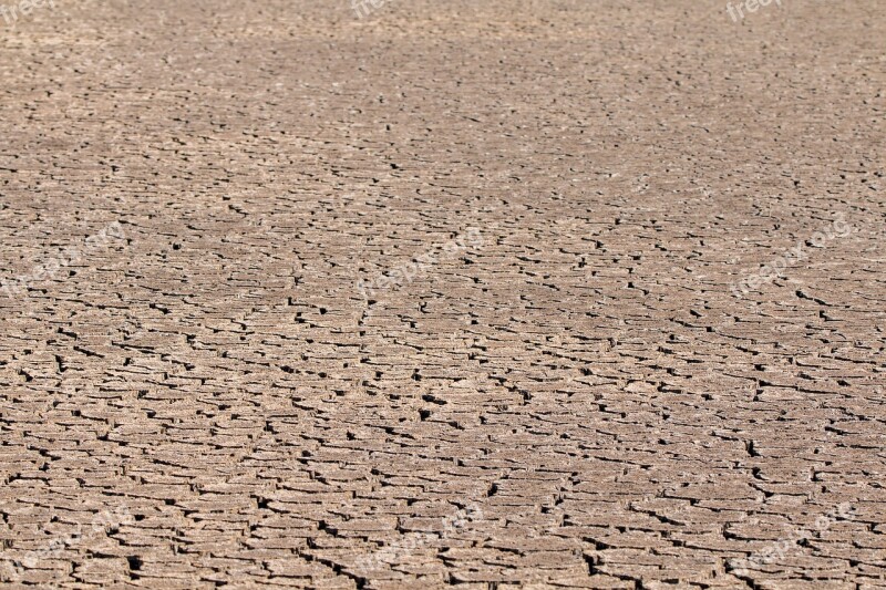 Drought Ground Cracks Dehydrated Dry