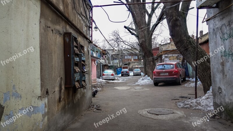 Odessa Yard Machinery Building Trees