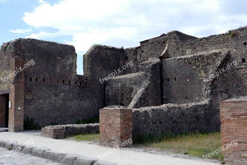 Pompeii Naples Unesco World Heritage Site Historically Antiquity