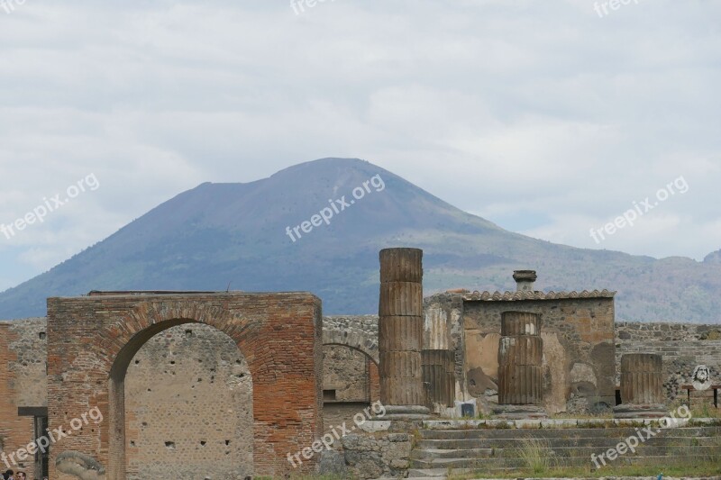 Pompeii Naples Unesco World Heritage Site Historically Antiquity