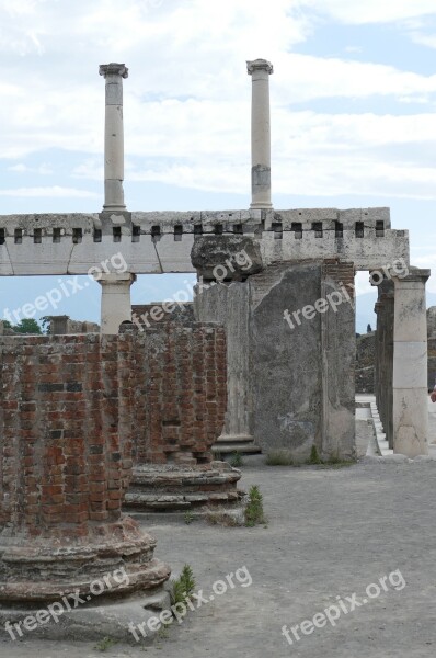 Pompeii Naples Unesco World Heritage Site Historically Antiquity