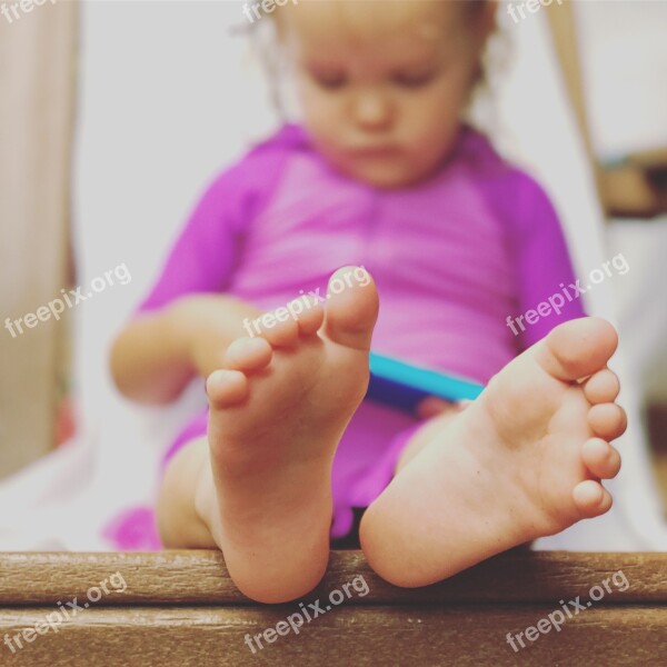 Feet Holiday Children Youth Tourists