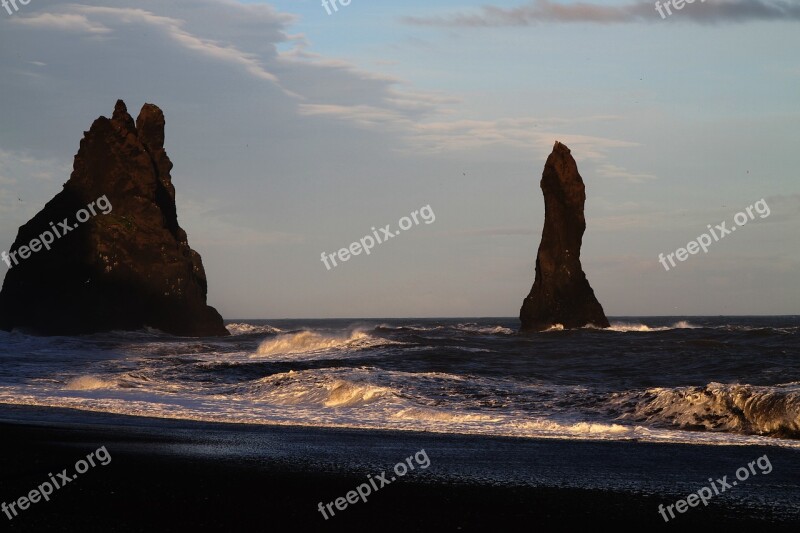 Vik Iceland Black Sand Beach Sand