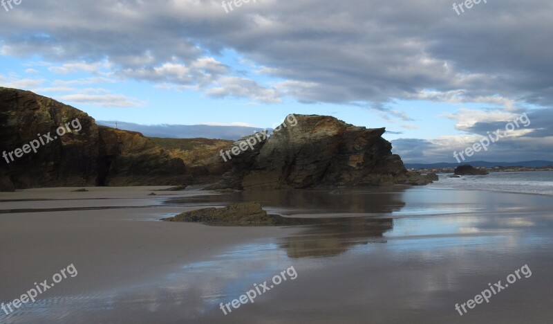 Playa Catedrales Cathedrals Beach Galicia Spain Tourism