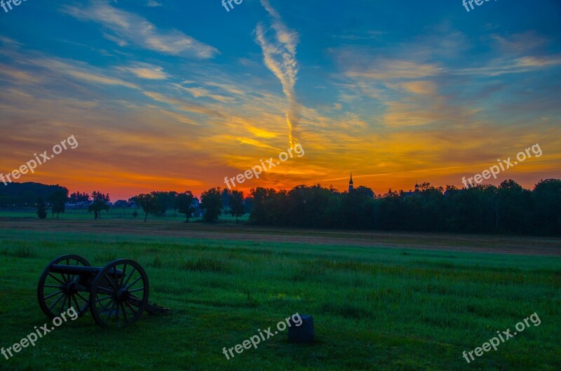 Battlefield Sky Sunrise Free Photos