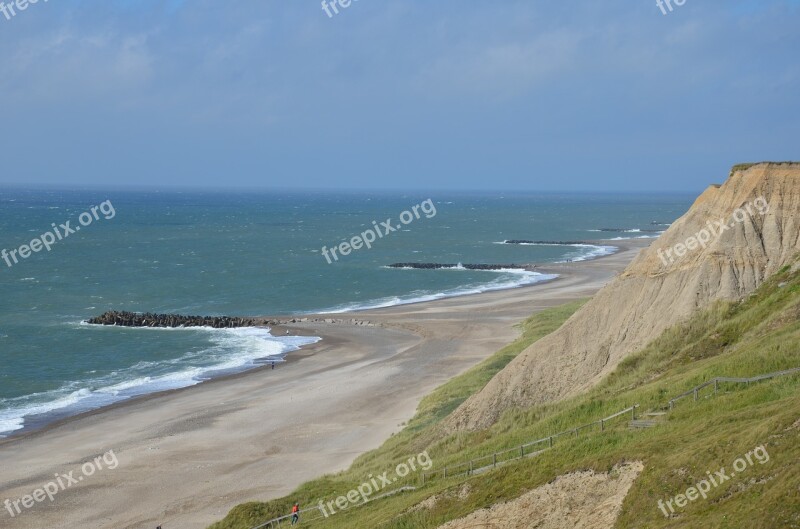 Denmark North Sea Cliff Bluff Coast