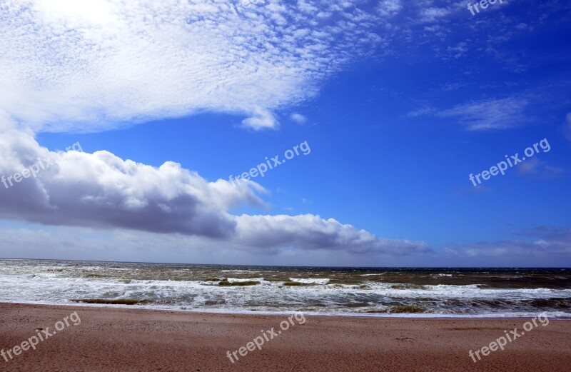 Denmark North Sea Beach Sky Sea