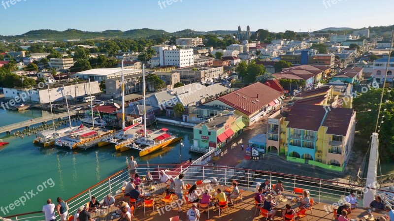 Caribbean Antigua Port Ship Sea