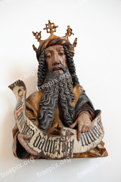 Ancient Statue Carving Wood Wooden