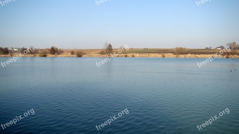 Lake Lagoon Pond View Water Surface