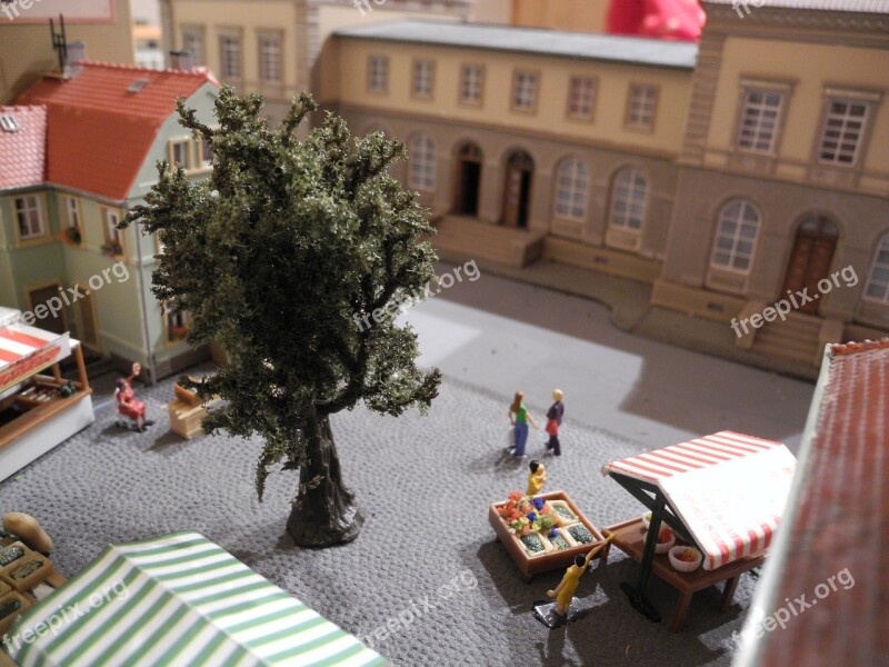 Model Railway H0 Marketplace Fruit Stand Toys