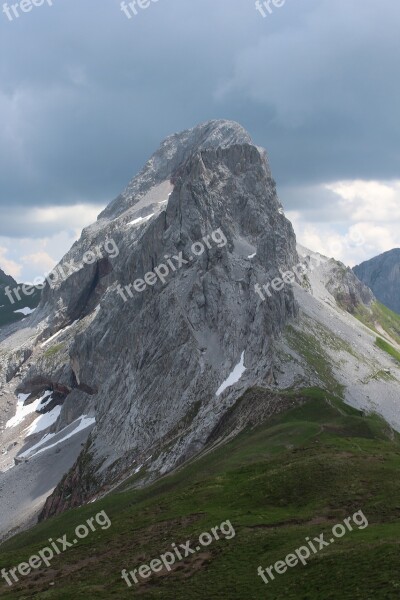 Mountain Weather Clouds Landscape Bad Weather