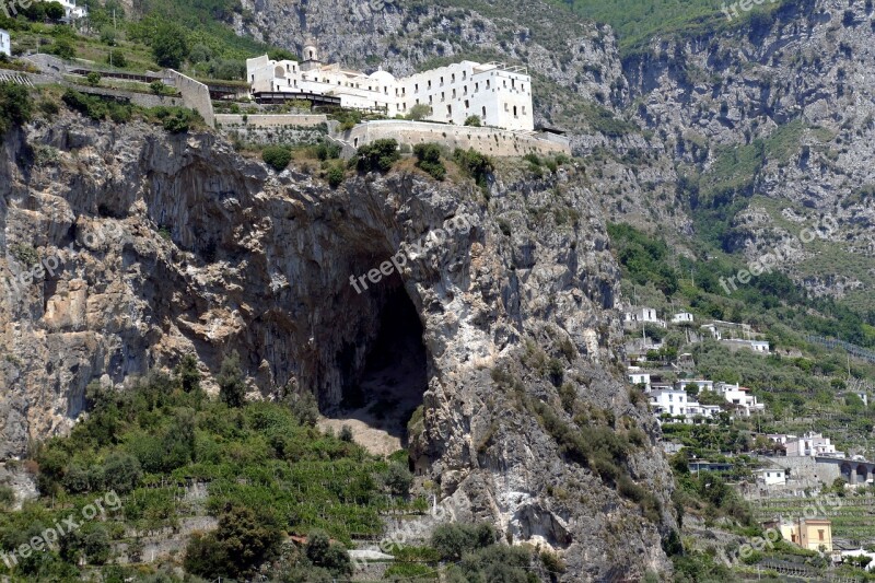 Amalfi Italy Amalfi Coast Coast Cliff