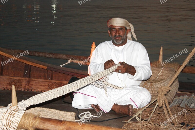 Dhow Doha Nets Fisherman Free Photos