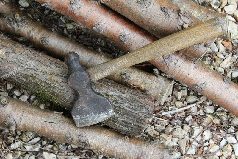 Tool Axe Hatchet Timber Wood