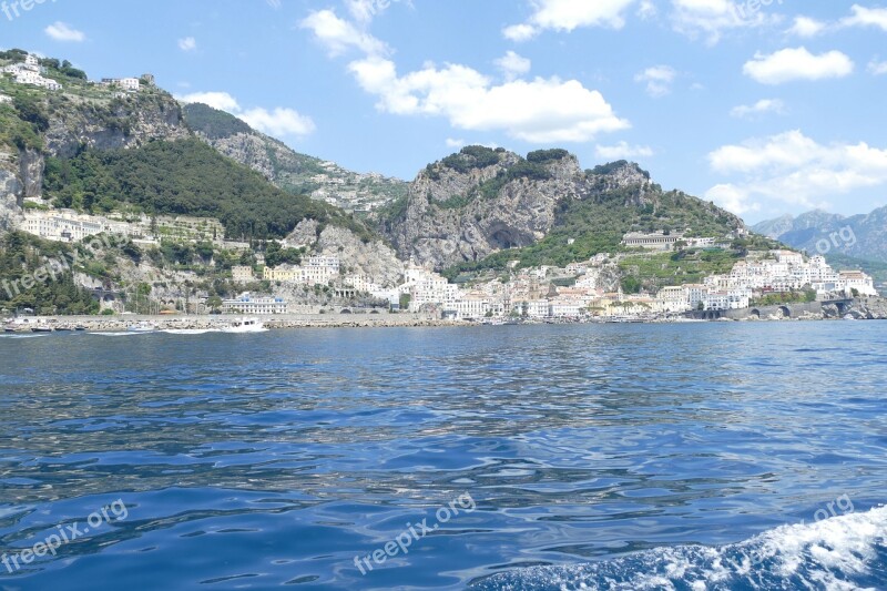 Amalfi Italy Amalfi Coast Coast Cliff