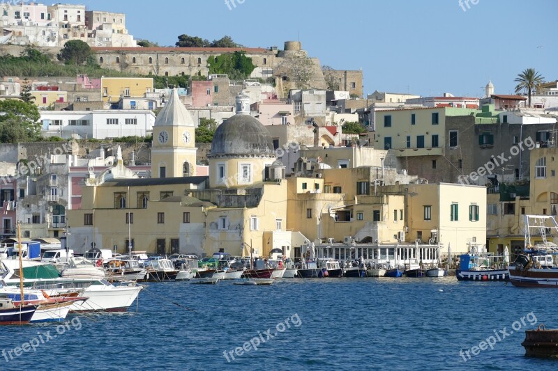 Procida Ischia Italy Historic Center Historically