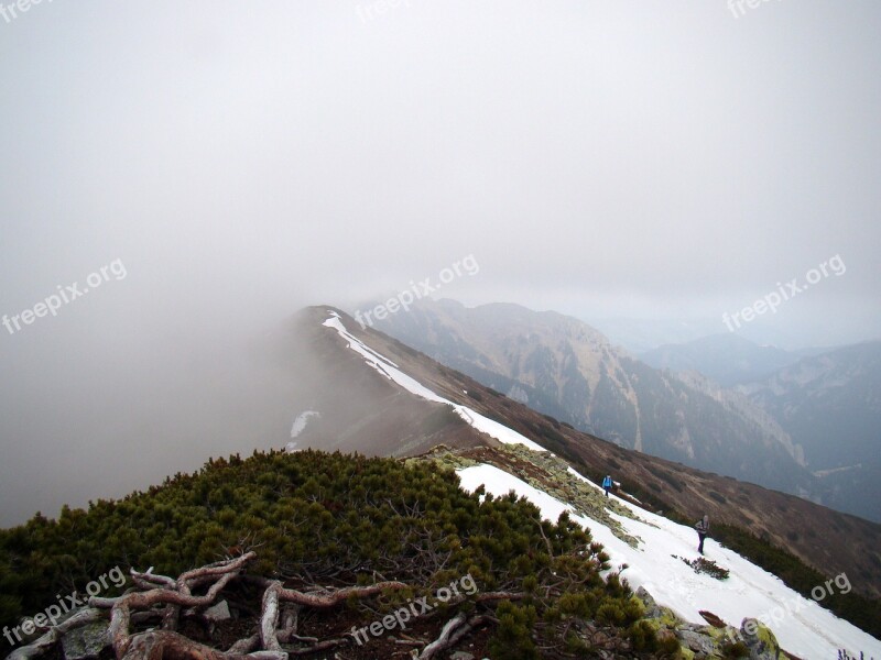 Mountains The Fog Clouds Tatry Poland