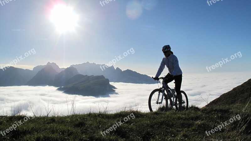 Mountain Bike Säntis Above The Clouds Sun Freedom