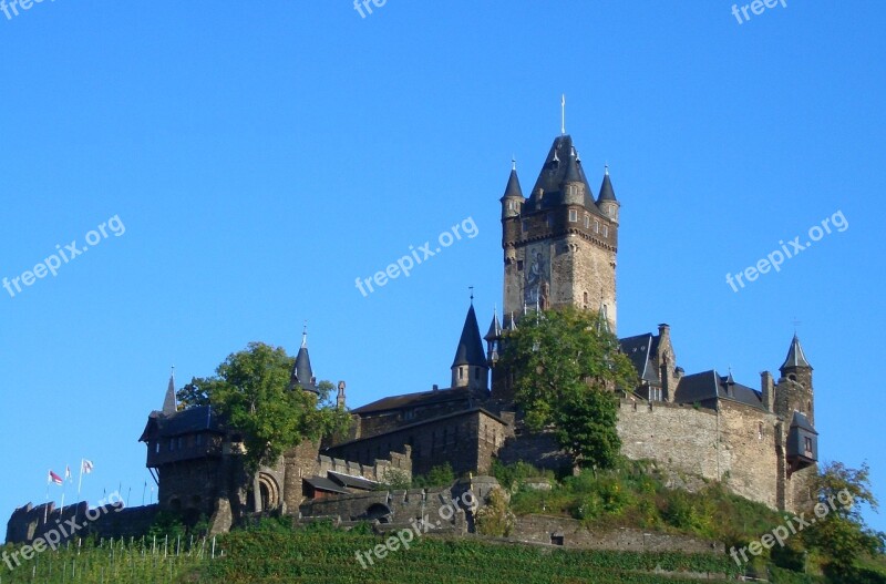 Cochem Castle Reichsburg Cochem Middle Ages Sachsen