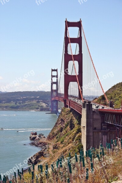 Bridge San Francisco Red Usa California