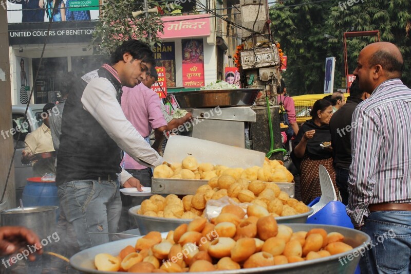 Lajpat Nagar Delhi India Chat Street Food