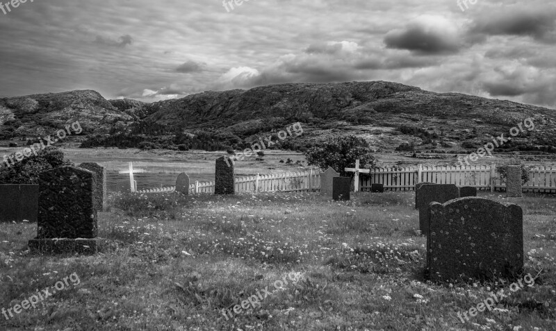 Cemetery Graveyard Grave Tombstone Cross