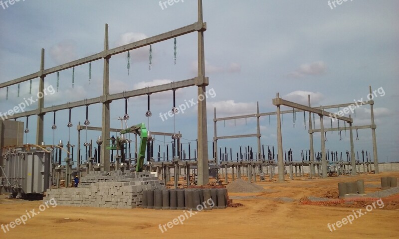 Substation Buses Construction Free Photos