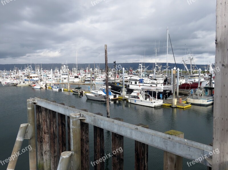 Homer Alaska Harbor Boats Fishing