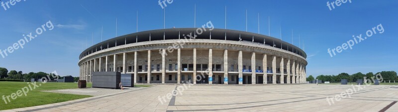 Olympic Stadium Berlin Panorama Free Photos