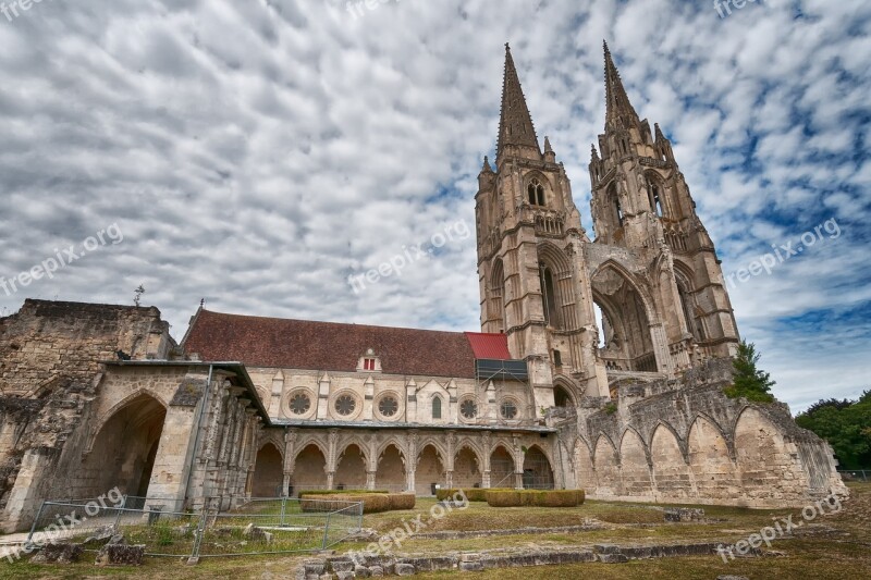 Abandoned Cathedral Church Soissons France