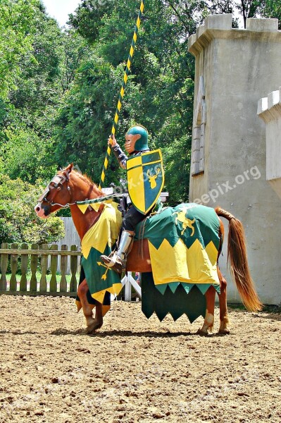 Horse Knight Jousting Medieval Man