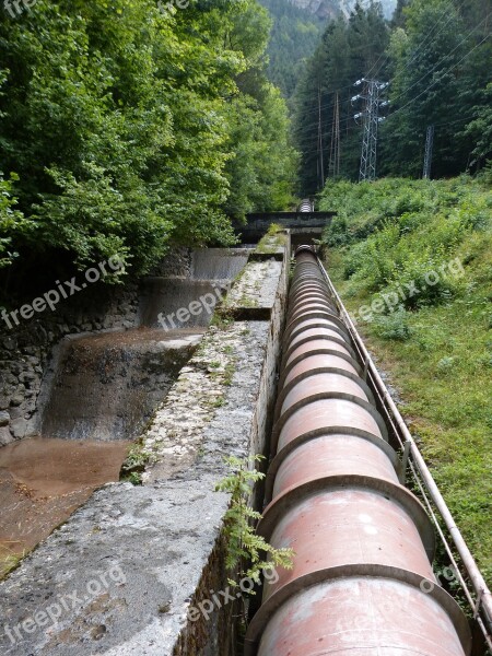 Water Pipe Driving Hydroelectric Free Photos