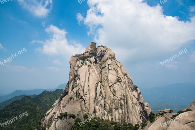 Mountain Tianzhu Mountain Cloud Day The Scenery